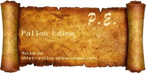 Pallos Edina névjegykártya